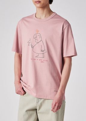 Ｄｒａｗｎ　ｂｙ　Ｐａｕｌ　”Ｇｅｎｔｌｅｍａｎ＆Ｂｉｒｄ”　Ｔシャツ（１５２７１０２２０Ｘ）