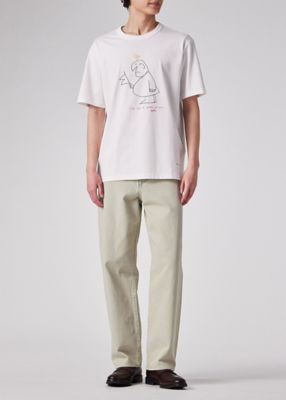 Ｄｒａｗｎ　ｂｙ　Ｐａｕｌ　”Ｇｅｎｔｌｅｍａｎ＆Ｂｉｒｄ”　Ｔシャツ（１５２７１０２２０Ｘ）