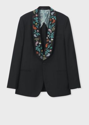 ＜Paul Smith (Men)＞ウールホップサック　エンブロイダリー　ジャケット（１５３１００２３２９Ｘ）