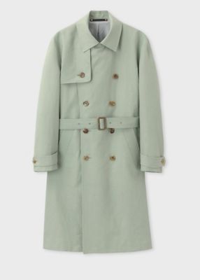 ＜Paul Smith (Men)＞リネン　ダブルトレンチコート（１５３１０３４４４Ｚ）
