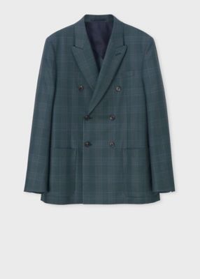 ＜Paul Smith (Men)＞トーナルチェック　ダブルブレスト　ジャケット（１５３１５２２３２０）