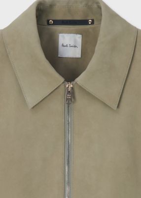 ヌバックレザー　ジップアップブルゾン（１５３１６８３８３ＺＬＢ）