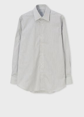 ＜Paul Smith (Men)＞シックシンストライプ　ドレスシャツ（１５３２０５８０１ＰＲＸ）