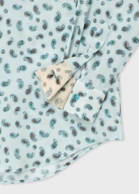”Ｓｕｍｍｅｒ　Ｐａｉｓｌｅｙ”プリントシャツ（１５３３０２９０１Ｕ）