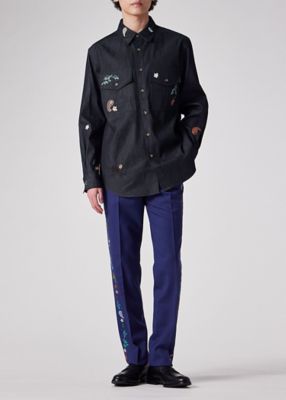 【Paul Smith】ペイズリーボタニカル インディゴシャツ ペイズリーボタニカル インディゴシャツ ｜ポール・スミス