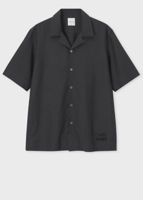 Paul Smith (Men)/ポール・スミス ”Ｃｒｏｐｐｅｄ　Ｌｏｇｏ”　ソリッド　オープンカラーシャツ（１５３３１２９０５Ｕ）