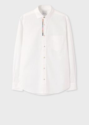 ＜Paul Smith (Men)＞アーティストストライプ　エンブロイダリー　シャツ（１５３３５８０３７Ｓ）