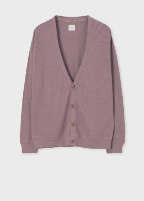 ＜Paul Smith (Men)＞カラーリネン　鹿の子　カーディガン（１５３５０５３３７Ｂ）