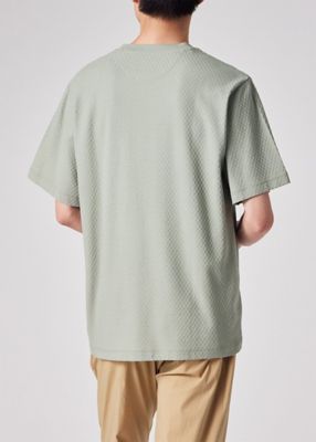 【Paul Smith】\"Cropped Logo\"ジャカードチェック カットソー Paul Smith tシャツ Cropped Logo”ジャカードチェック 半袖