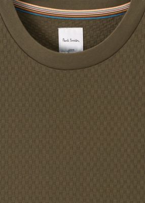 ”Ｃｒｏｐｐｅｄ　Ｌｏｇｏ”ジャカードチェック　半袖カットソー（１５３５０７９１９Ｔ）