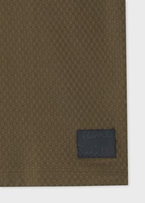 ”Ｃｒｏｐｐｅｄ　Ｌｏｇｏ”ジャカードチェック　半袖カットソー（１５３５０７９１９Ｔ）