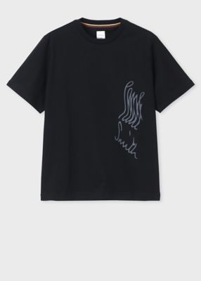 ＜Paul Smith (Men)＞”Ｄｒｉｐ　Ｌｏｇｏ”　半袖Ｔシャツ（１５３５５１９１９Ｔ）