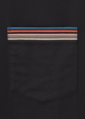 シグネチャーストライプポケット 半袖カットソー