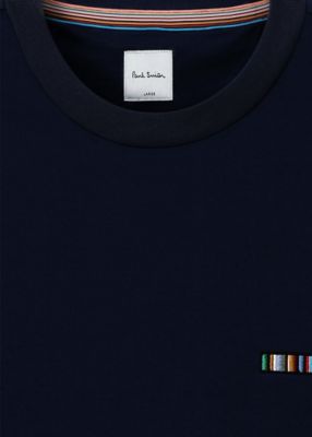 ”Ｓｉｇｎａｔｕｒｅ　Ｓｔｒｉｐｅ　Ｂａｒ”　半袖カットソー（１５３５５３９１９Ｔ）