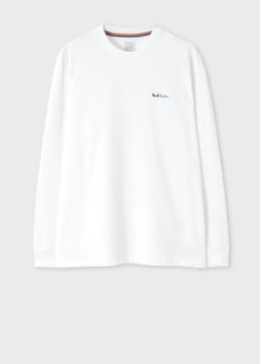 ＜Paul Smith (Men)＞ランダムスペル　長袖Ｔシャツ（１５３５５７５５０００４９Ｘ＿＿＿＿）