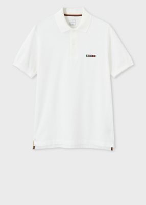 ＜Paul Smith (Men)＞”Ｓｉｇｎａｔｕｒｅ　Ｓｔｒｉｐｅ　Ｂａｒ”　半袖ポロシャツ（１５３５６１６９８Ｐ）