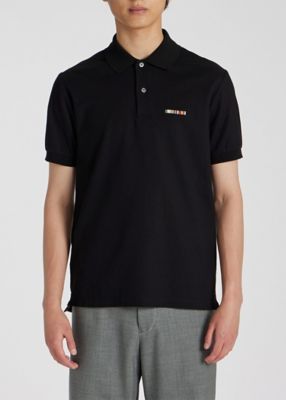 ’Signature Stripe Bar’ 半袖ポロシャツ Signature Stripe Bar