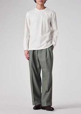 ”Ｃｒｏｐｐｅｄ　ｌｏｇｏ”　長袖Ｔシャツ（１５３５６３０４９Ｘ）