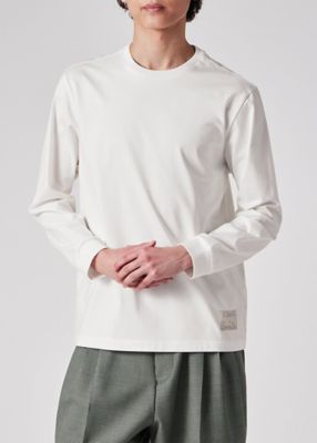 ”Ｃｒｏｐｐｅｄ　ｌｏｇｏ”　長袖Ｔシャツ（１５３５６３０４９Ｘ）