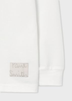 ”Ｃｒｏｐｐｅｄ　ｌｏｇｏ”　長袖Ｔシャツ（１５３５６３０４９Ｘ）