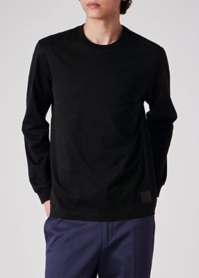 ”Ｃｒｏｐｐｅｄ　ｌｏｇｏ”　長袖Ｔシャツ（１５３５６３０４９Ｘ）