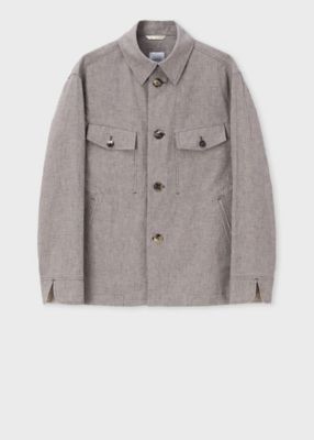 ＜Paul Smith (Men)＞マイクロハウンドトゥース　ショートブルゾン（１５３６１７２４０５１）