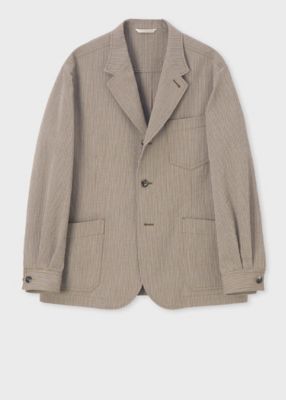 ＜Paul Smith (Men)＞ロンドンストライプ　シアサッカー　３Ｂジャケット（１５３６１８２４０６３）