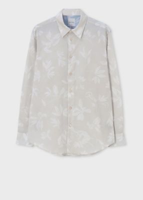Paul Smith (Men)/ポール・スミス ”Ｏｌｉｖｅ　Ｒａｂｂｉｔ”　プリントシャツ（１５３６４５９０１Ｕ）
