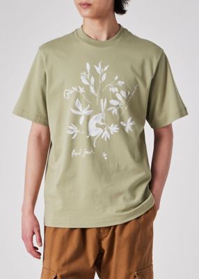 Olive Rabbit” プリント 半袖Tシャツ