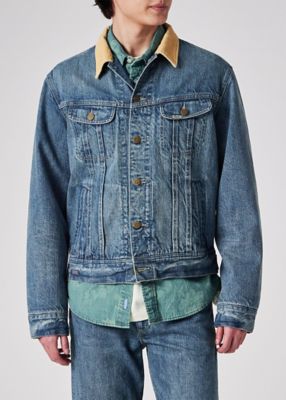 古着 90s Paul Smith フラッグ BIG パッチ ブルー デニム