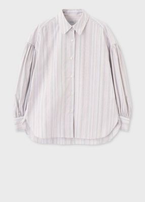 ウィメンズ　”Ｓｉｇｎａｔｕｒｅ　Ｓｔｒｉｐｅ”　シャツ（１５５０１５３６０Ｂ）