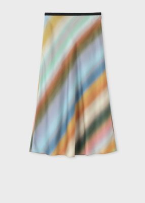 Paul Smith (Women)/ポール・スミス ウィメンズ ”Smith Stripe” フレアスカート(155026271S)