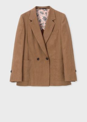 ＜Paul Smith (Women)＞ウィメンズ　レーヨンリネン　ダブルジャケット（１５５０５０３９７Ｊ）