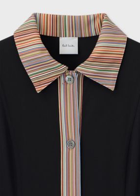 ウィメンズ　”Ｓｉｇｎａｔｕｒｅ　Ｓｔｒｉｐｅ”　ロング　シャツワンピース（１５５１２２３９０９Ｊ２６８＿＿＿＿）