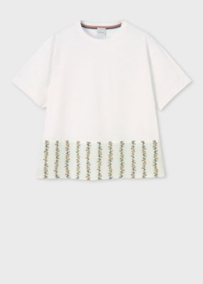 ＜Paul Smith (Women)＞ウィメンズ　プリント　コンビネーション　半袖Ｔシャツ（１５５１５１Ｊ２５９）