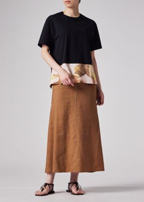 ウィメンズ　プリント　コンビネーション　半袖Ｔシャツ（１５５１５１Ｊ２５９）