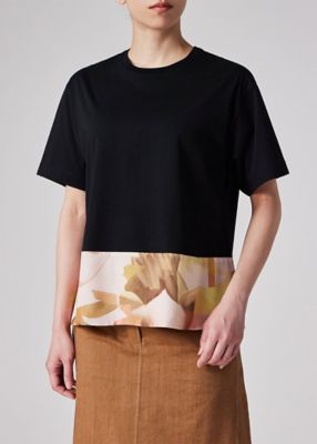 ウィメンズ　プリント　コンビネーション　半袖Ｔシャツ（１５５１５１Ｊ２５９）