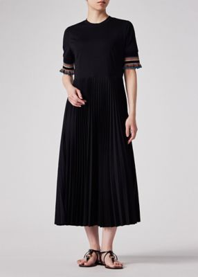 ウィメンズ　”Ｓｉｇｎａｔｕｒｅ　Ｓｔｒｉｐｅ”　プリーツ　ドッキング　ワンピース（１５５１５６６６１Ｖ）