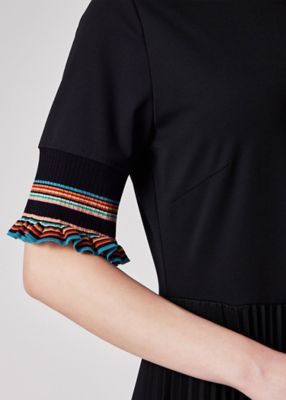 ウィメンズ　”Ｓｉｇｎａｔｕｒｅ　Ｓｔｒｉｐｅ”　プリーツ　ドッキング　ワンピース（１５５１５６６６１Ｖ）
