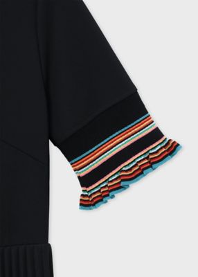 ウィメンズ　”Ｓｉｇｎａｔｕｒｅ　Ｓｔｒｉｐｅ”　プリーツ　ドッキング　ワンピース（１５５１５６６６１Ｖ）