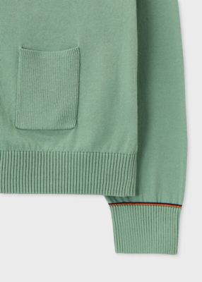 ウィメンズ　”Ｓｉｇｎａｔｕｒｅ　Ｓｔｒｉｐｅ”　アイレット　カーディガン（１５５２２２５２７Ｎ）