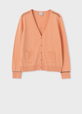 ウィメンズ　”Ｓｉｇｎａｔｕｒｅ　Ｓｔｒｉｐｅ”　アイレット　カーディガン（１５５２２２５２７Ｎ）