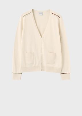 Paul Smith (Women)/ポール・スミス ウィメンズ ”Signature Stripe” アイレット カーディガン(155222527N)