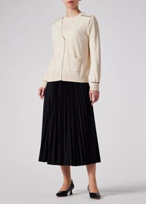 ウィメンズ　”Ｓｉｇｎａｔｕｒｅ　Ｓｔｒｉｐｅ”　アイレット　カーディガン（１５５２２２５２７Ｎ）