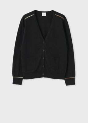 ウィメンズ　”Ｓｉｇｎａｔｕｒｅ　Ｓｔｒｉｐｅ”　アイレット　カーディガン（１５５２２２５２７Ｎ）