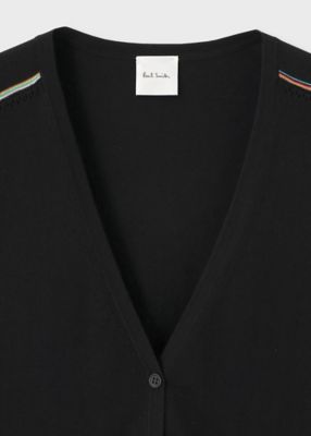 ウィメンズ　”Ｓｉｇｎａｔｕｒｅ　Ｓｔｒｉｐｅ”　アイレット　カーディガン（１５５２２２５２７Ｎ）
