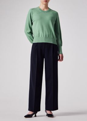 ウィメンズ　”Ｓｉｇｎａｔｕｒｅ　Ｓｔｒｉｐｅ”　アイレット　ニット（１５５２２２ＫＮ１５８）