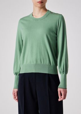 ウィメンズ　”Ｓｉｇｎａｔｕｒｅ　Ｓｔｒｉｐｅ”　アイレット　ニット（１５５２２２ＫＮ１５８）