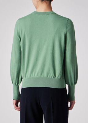 ウィメンズ　”Ｓｉｇｎａｔｕｒｅ　Ｓｔｒｉｐｅ”　アイレット　ニット（１５５２２２ＫＮ１５８）