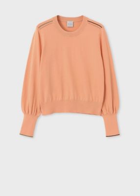 ウィメンズ　”Ｓｉｇｎａｔｕｒｅ　Ｓｔｒｉｐｅ”　アイレット　ニット（１５５２２２ＫＮ１５８）